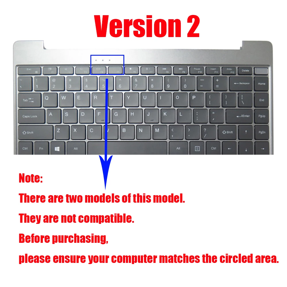 لوحة مفاتيح الكمبيوتر المحمول ل Chuwi لـ CoreBook X CWI570 i5-1035G1 i3-1220P i5-12450H الإنجليزية الأمريكية الأسود مع الإصدار الجديد بإضاءة خلفية 1 #3