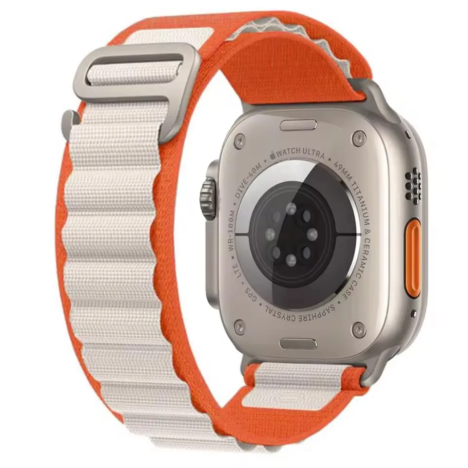 جبال الألب حلقة حزام لساعة أبل الترا 3 العصابات 49 مللي متر 44 مللي متر 40 مللي متر 41 45 مللي متر 42 مللي متر 46 مللي متر كوريا سوار iWatch سلسلة 7 se 2 8 9 10 11