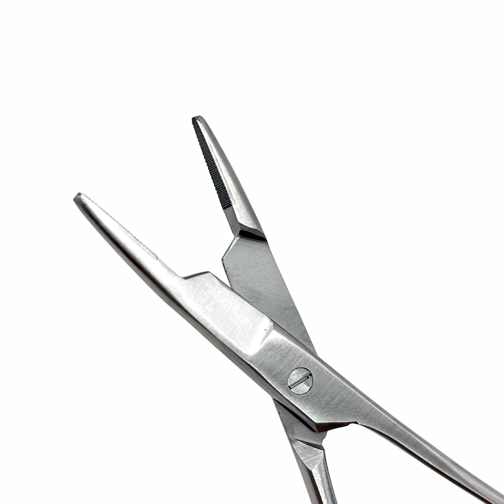 1PC Needle Holder Plier TC Head Reusable Stainless Steel Gold Plated Handle Orthodontic Forcep Dental Surgical Instrument tool