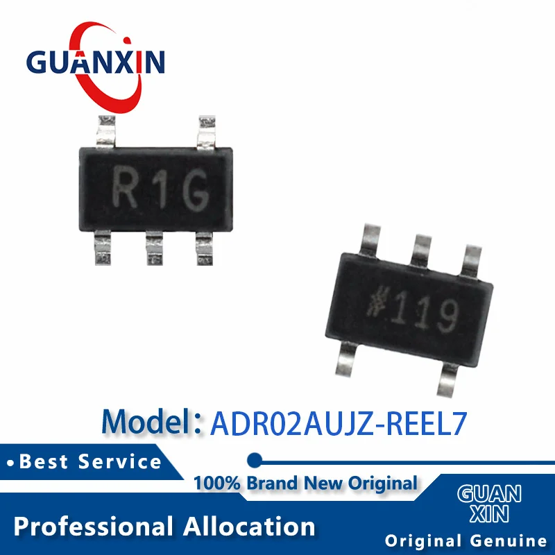 

100% New electronics ADR02AUJZ-REEL7 TSOT23-5 Marking R1G ADR02
