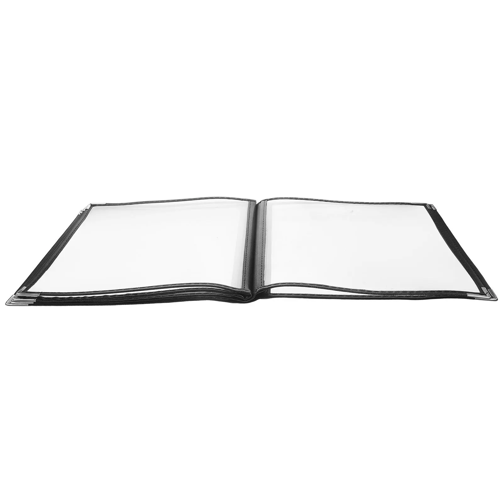 مجلد القائمة الواضحة 6 صفحة 12 عرض شفاف PVC حامل قائمة المطاعم غلاف الكتاب لشريط المشروبات قائمة النبيذ كتاب الرجال #5