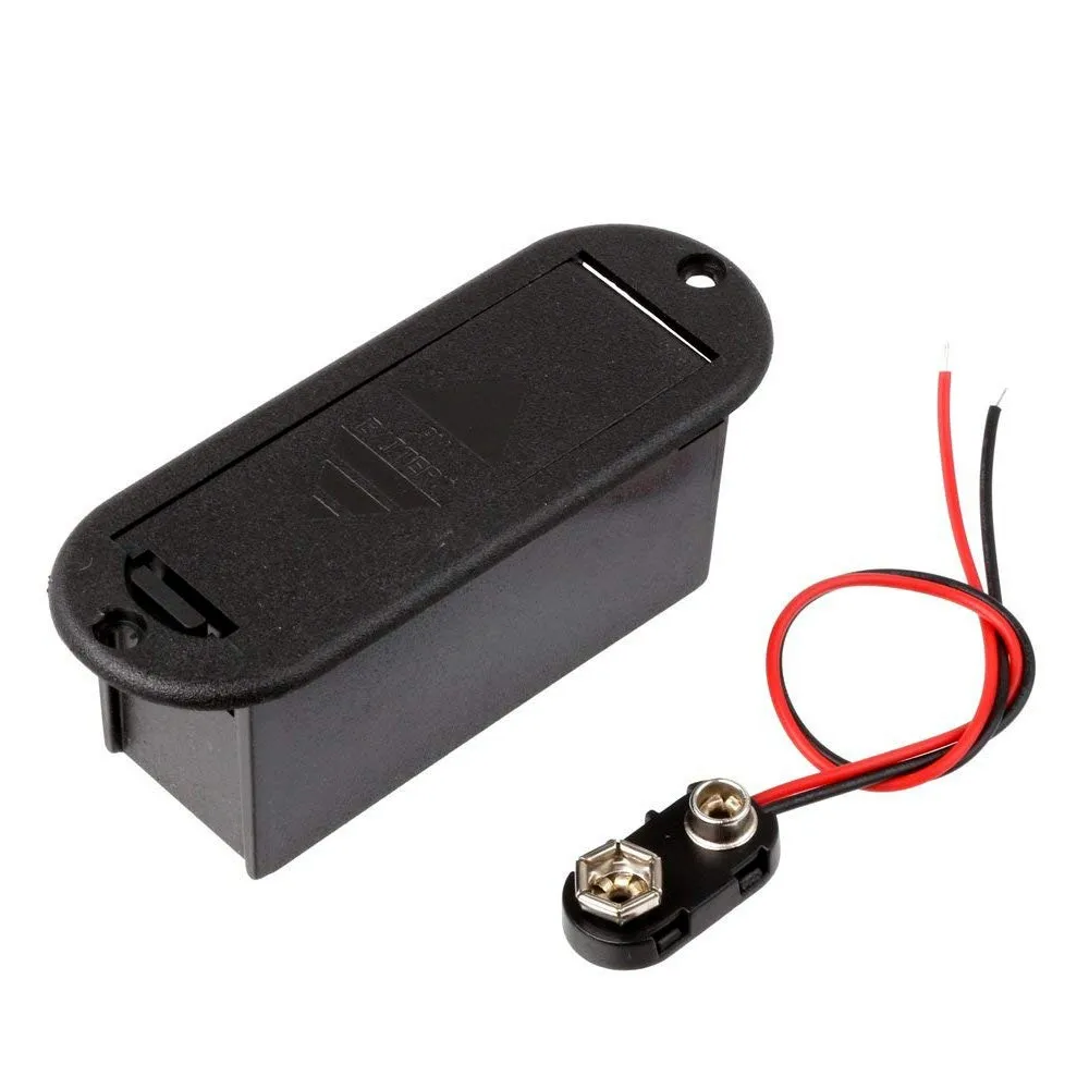 9V Battery Holder Case for Active Guitar Bass Pickup