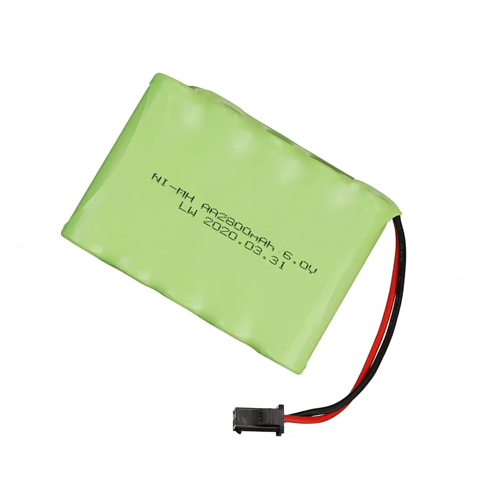 6 V 2800mAh ni-mh batteria per RC giocattolo elettrico strutture di sicurezza giocattolo elettrico batteria AA 6 v gruppo batteria SM/EL-2P/JST/PlUG