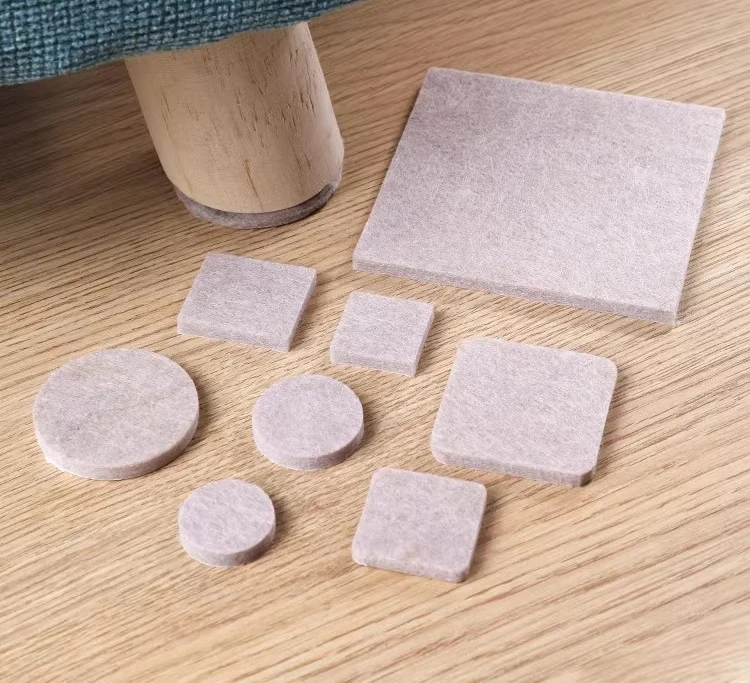 Felt Chair Leg Pads 5mm Thick Floor Scratch Protector Mat Mute Non-slip Self Adhesive Foot Pad for Furniture Accessories