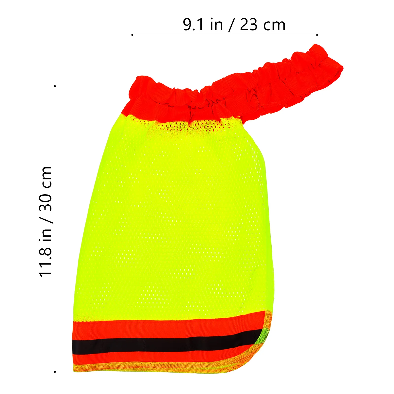 2개입 통기성 메쉬 커버 반사 스트라이프 안전모 햇빛 가리개 목 보호대 야외 안전 작업 모자 햇빛 가리개 커버