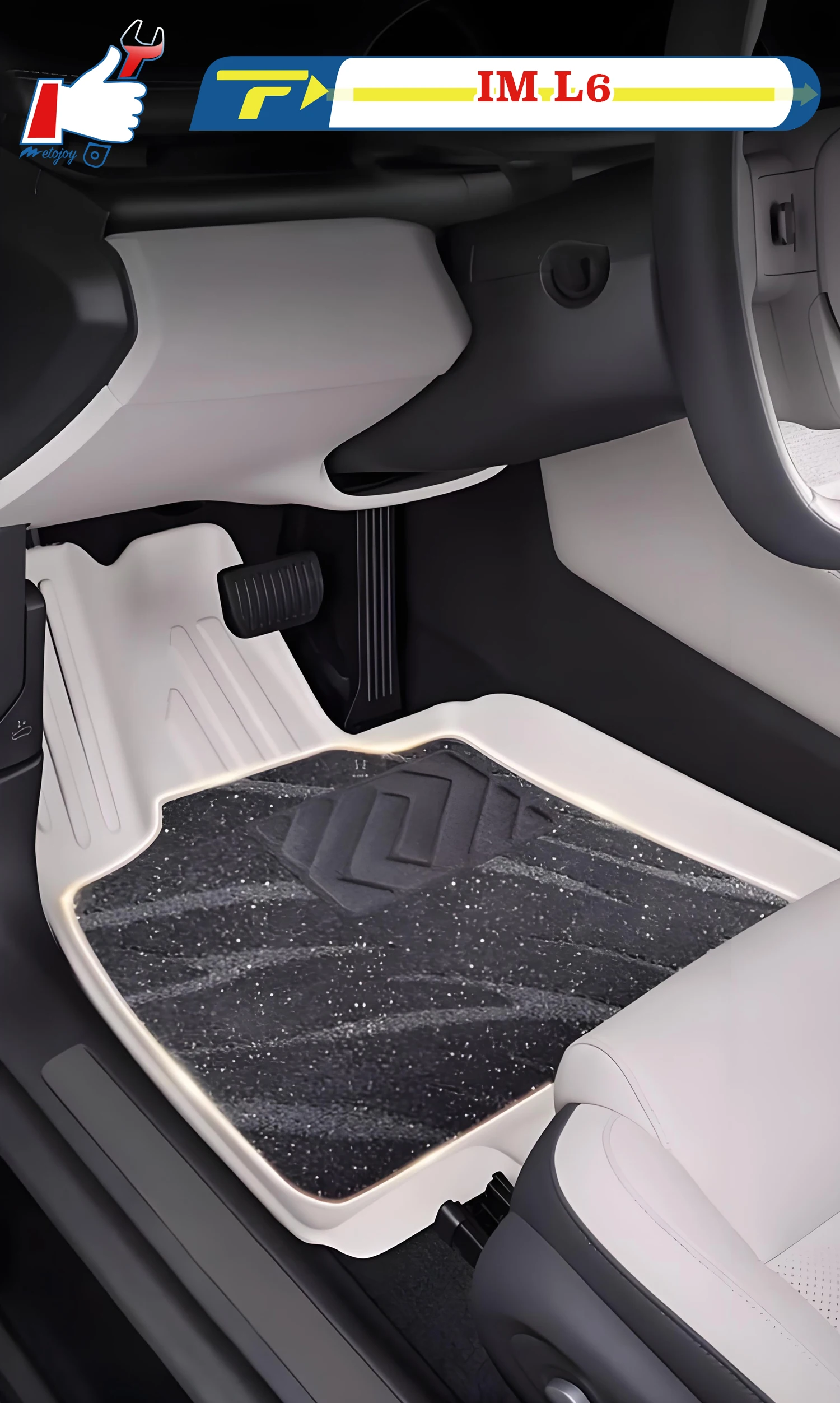 

Автомобильный напольный коврик с левым рулем для IM L6 2024, полностью окруженный коврик для ног, напольный коврик, водонепроницаемый коврик