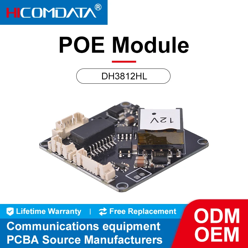 

HICOMDATA Industrial grade 12.95W 1.5KV high-voltage isolated socket PD module ultra-thin POE module