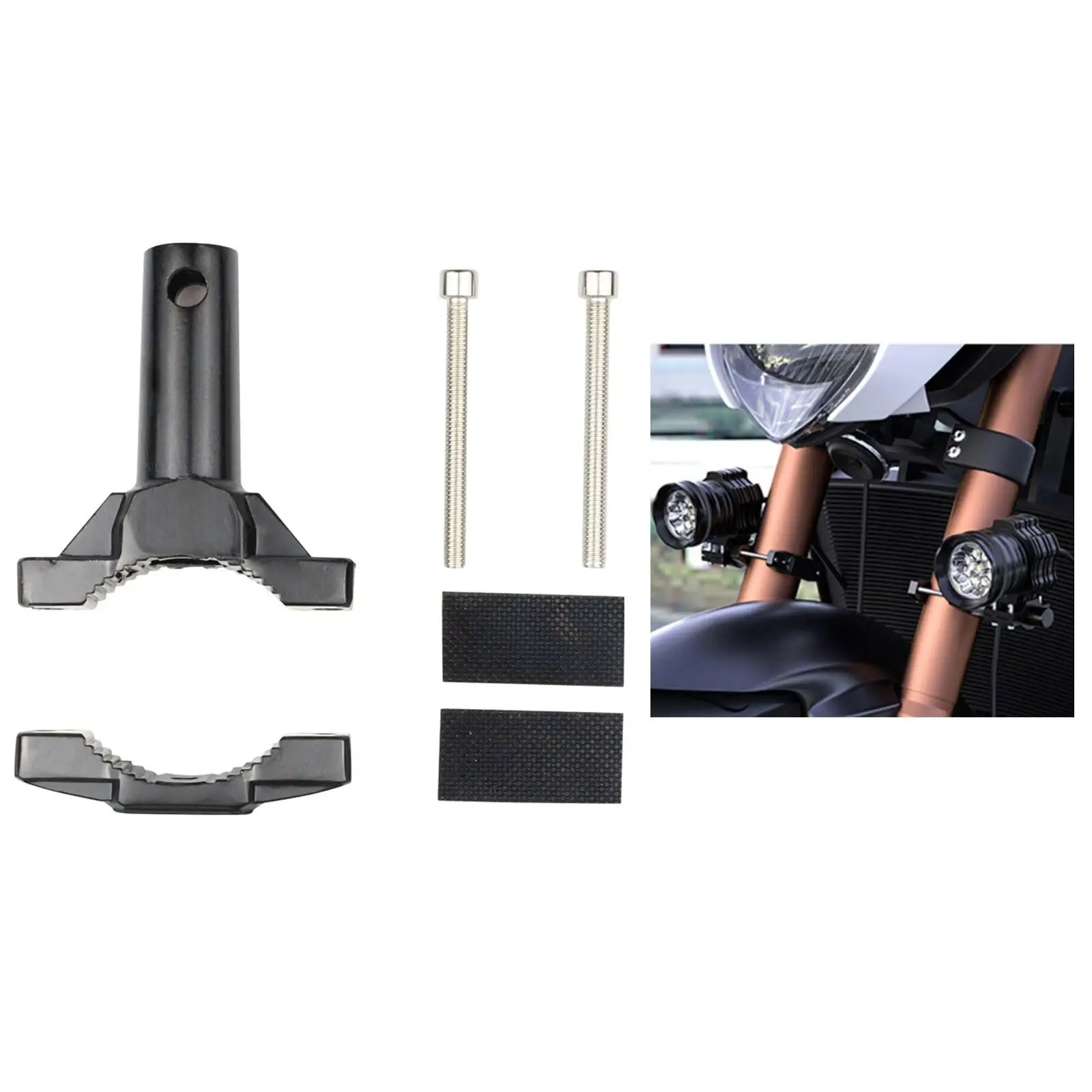 Mount Bracket Bracket Does Not Apply Holder Roll Cages Handlebars 20-55mm Fork Tubes Light Mount for Motorcycle Truck