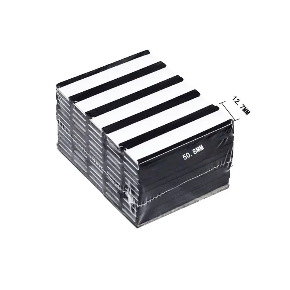 

White Paper Cards Magnetic Label Holder Strong Magnet Mess Free C Channel Label Holder Protective Film Removable