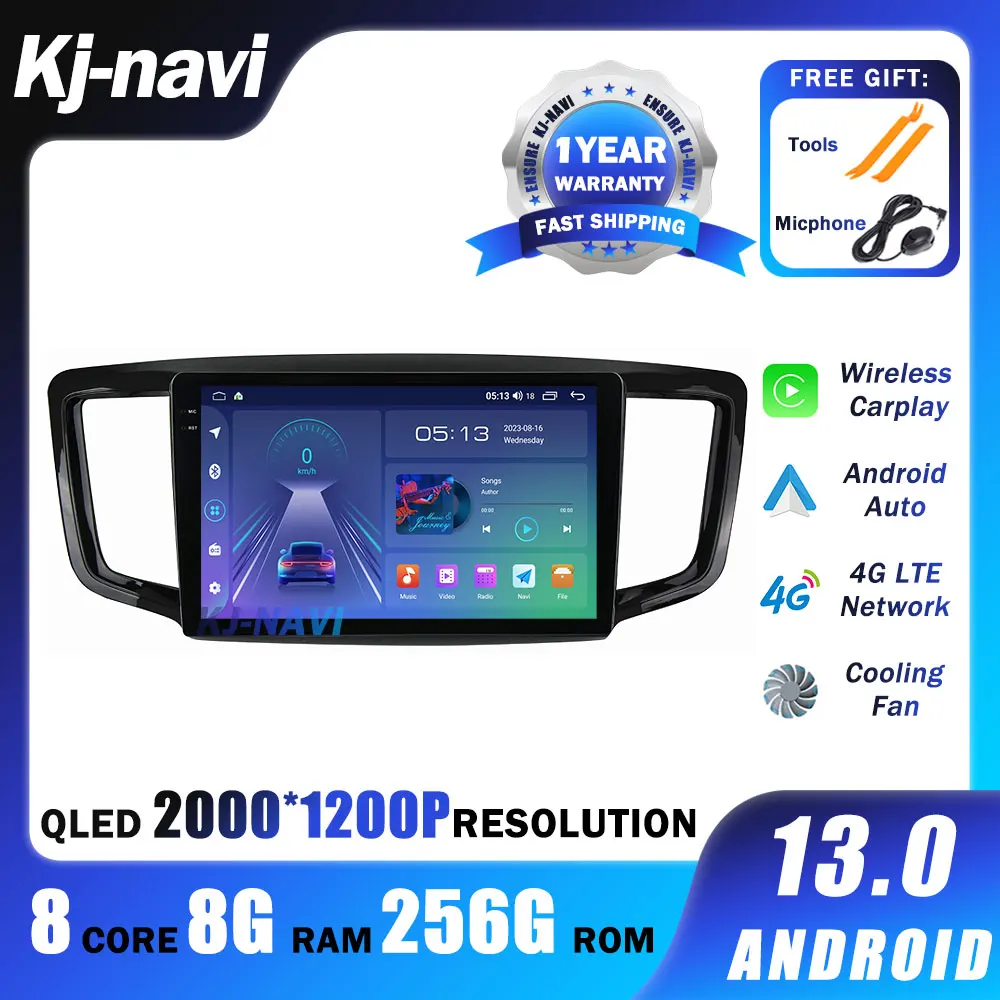 

Автомагнитола Android 13 для HONDA Odyssey 2015 - 2019 QLED экран мультимедийный видеоплеер GPS навигация головное устройство DSP WIFI 4G