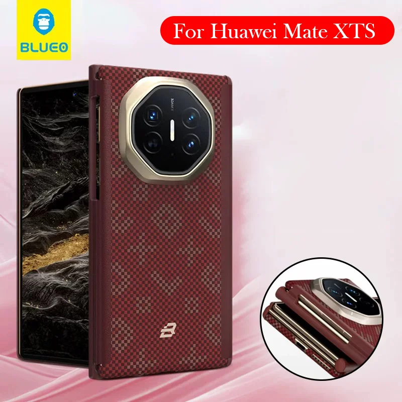 

Blueo Carbon Fibre Case For Huawei Mate XTS Kevlar Wireless Charging Back Cover Case for HUAWEI MATE XTS