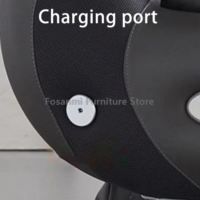 Silla de oficina ejecutiva ergonómica con reposapiés y asiento giratorio, respaldo ajustable en ángulo y silla de ordenador de altura ajustable