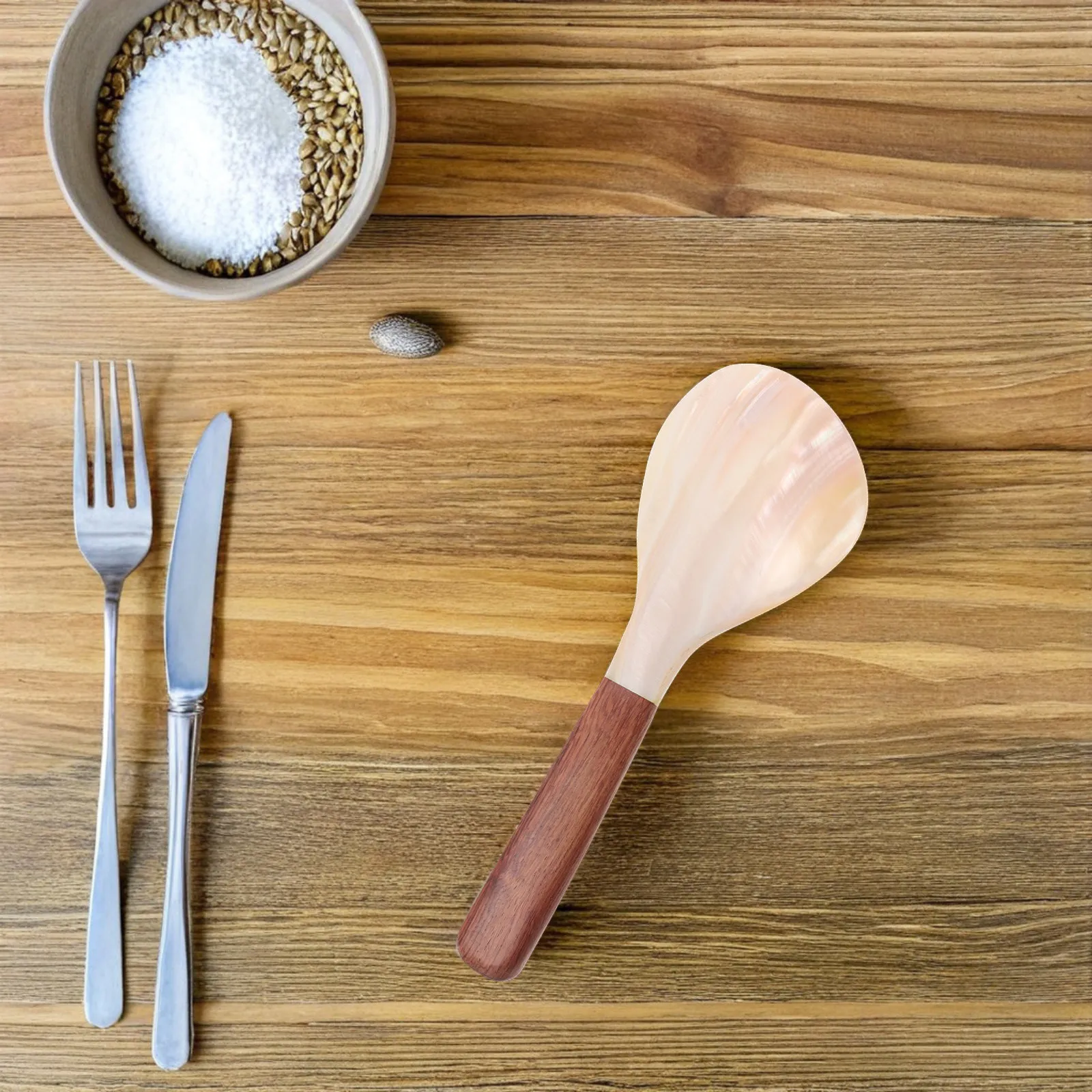 Meal Prep With Rice - Rice Serving Spoon Nonstick Paddle for