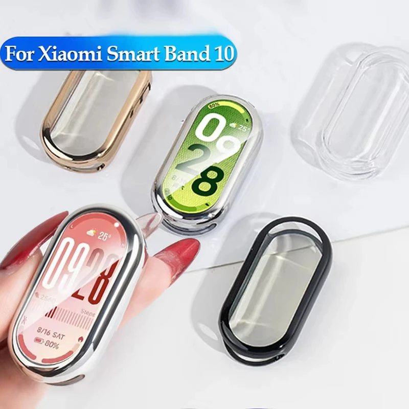 Soft TPU Case for Xiaomi mi band 10/9 accessories All-Around Protective Bumper shell Screen Protector miband band 10/9 Cover