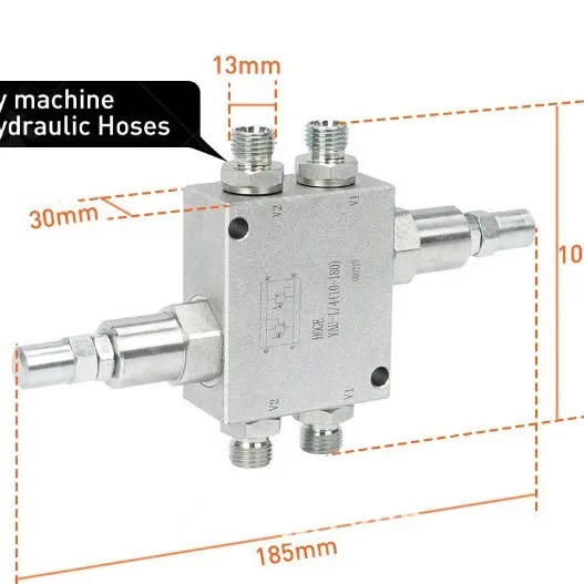 Buffer Valve Hydraulic System Buffer Shock Absorption Protection Hydraulic Parts Move More Smoothly Buffer Valve Kit
