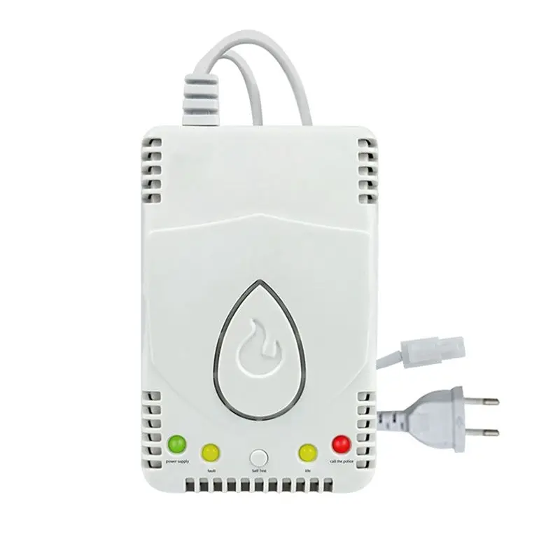 

ABZZ-Natural Gas Detector Combustible Alarm 70Db Alarm For Methane Propane LNG Ideal For Home And Kitchen Safety EU Plug