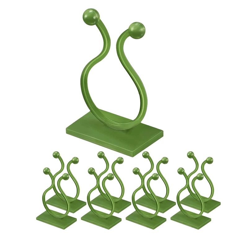 200 قطعة من مشابك تثبيت الحائط لتسلق النباتات، خطافات ذاتية اللصق لتثبيت نباتات كرمة الجدار غير المرئية