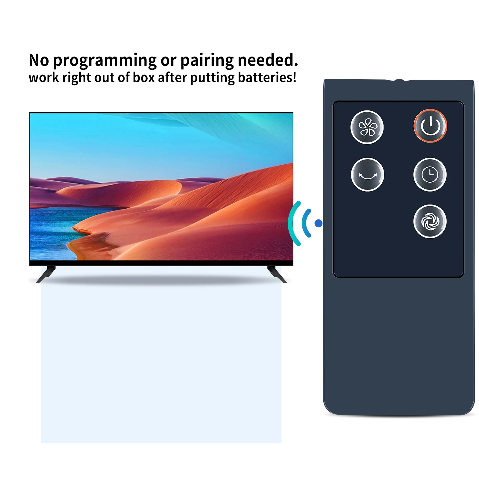 جهاز تحكم عن بعد لمروحة برج متأرجحة مقاس 42 بوصة لغرفة النوم