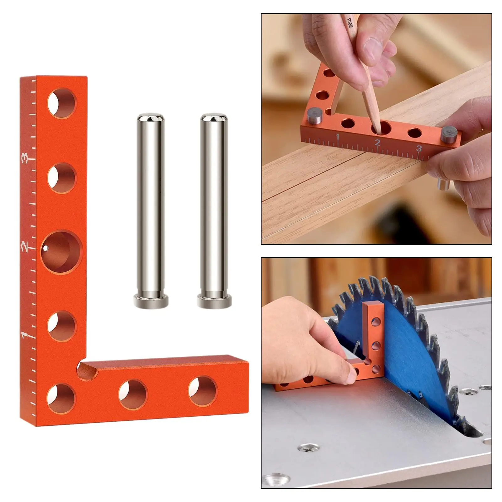 Woodworking Carpenter Corner Clamping Tool Ruler for Cabinets Woodworking