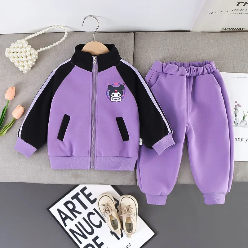 2024 Fall Baby Girls Designer Luxury Clothes Christmans Outfits for Girl Lovely Zipper Cardigan Jackets Tops and Pants Kids Set