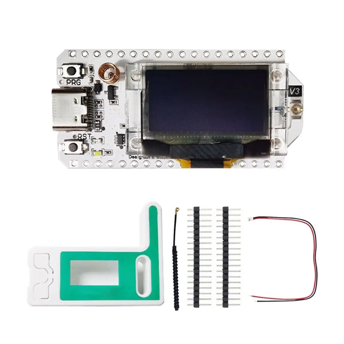 Y364A~!#Wifi LoRa 32 V3 with Case Oled SX1262 0.96 Inch Blue OLED Display Development Board for