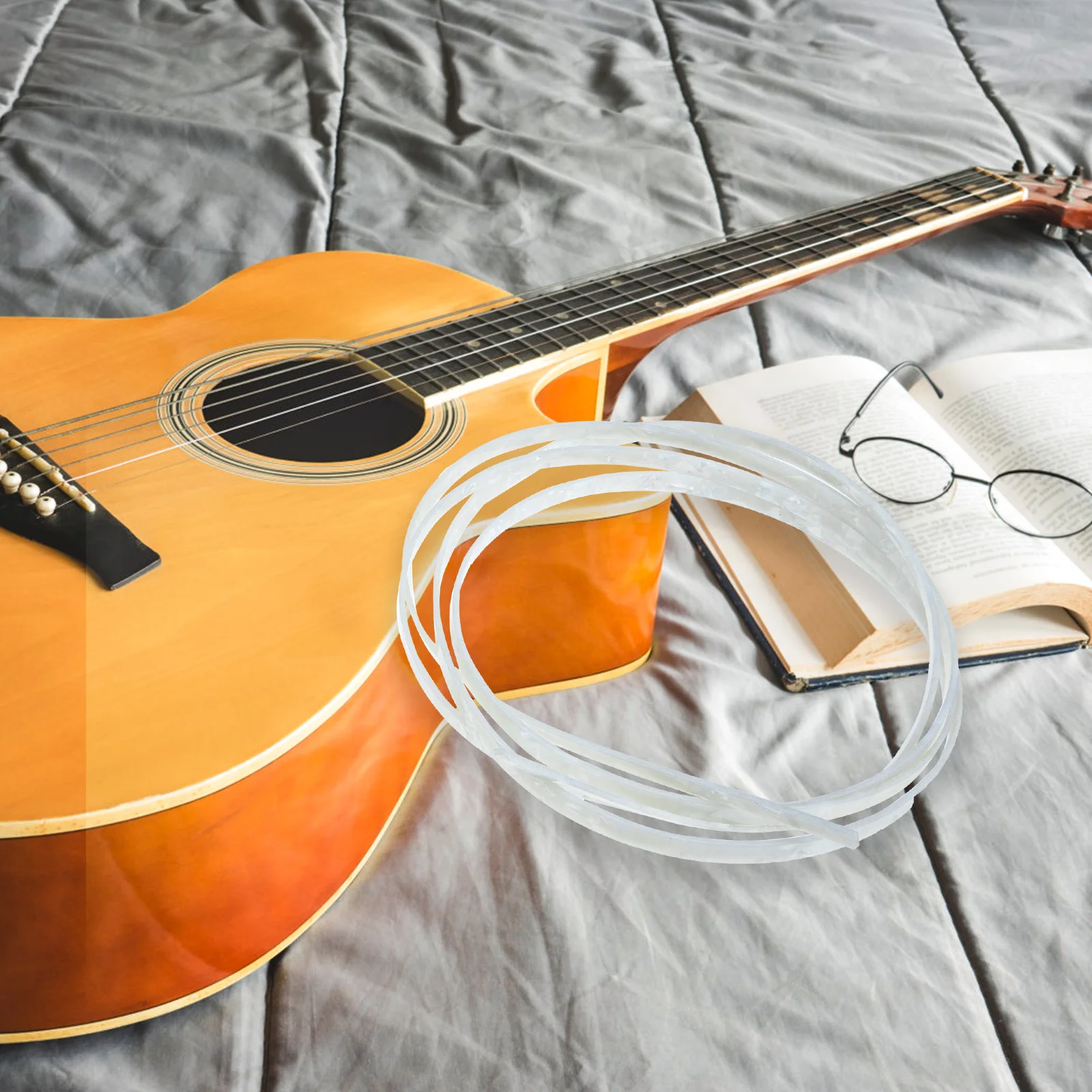 

3 Pcs Guitar Binding Strip Edge Trim Purfling Ukulele Decorative Fashion Durable Plastic Musical Instrument Parts Accessories