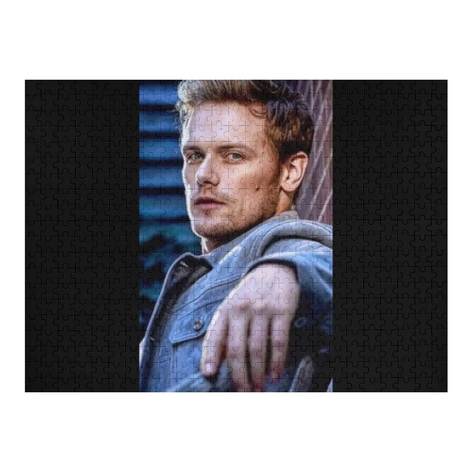 

Sam Heughan Jigsaw Puzzle Name Wooden Toy Custom Wooden Name With Personalized Photo Puzzle