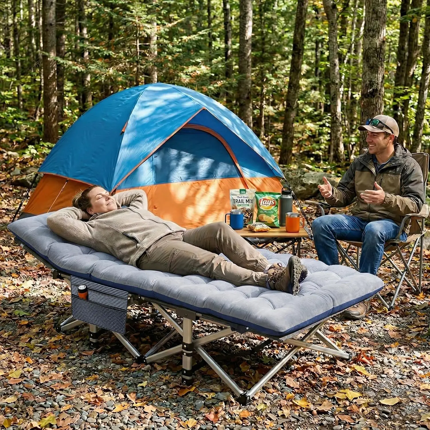 XXL Camping Cot for Adults 900LBS - 78