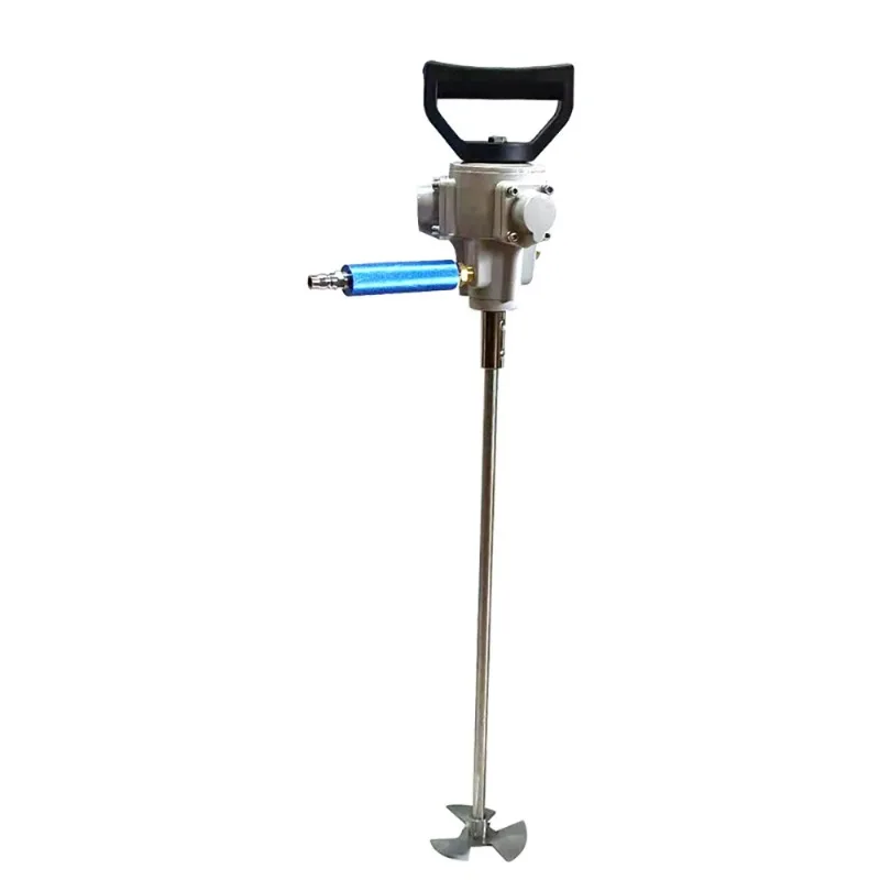 Pneumatic 5 Gallons Paint Mixer 20L Dye Glue Liquid Mixing Machine Portable Stainless Steel Air Agitator Stirrer NT-817