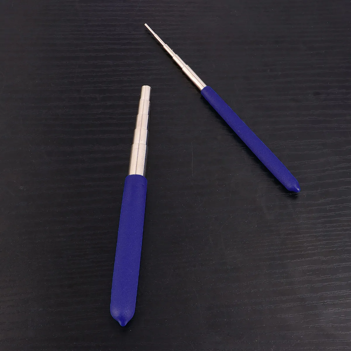 

2Pcs Wire Wrapping Tool Jewelry Mandrel Stick DIY Craft Tool Measuring Size for Wire Wrapping Ring Adjusting Accessory Blue