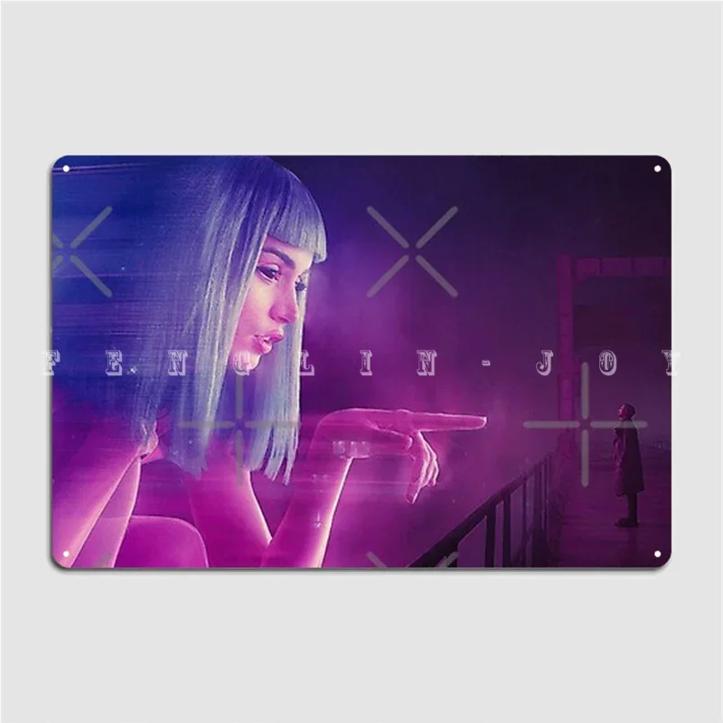 Blade Runner 2049 Joi Metal Plaque Poster Cinema Kitchen Club Bar Plaques Funny Tin Sign Poster