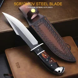 USA Classic Tactical Hunting Straight Knife for outdoor fishing wilderness Adventure survival, jungle EDC tools