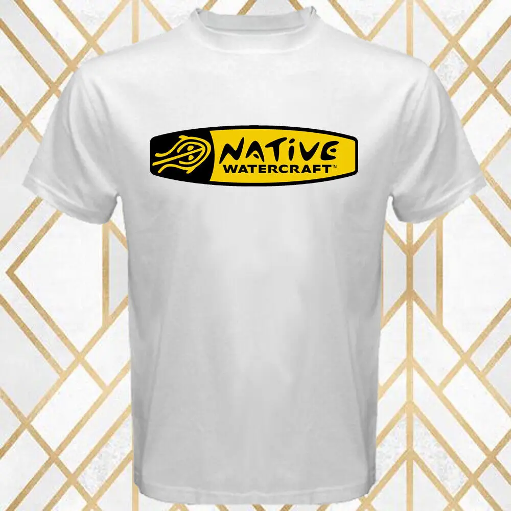 Native Water Kayak Men's White T-Shirt Size S - 3XL