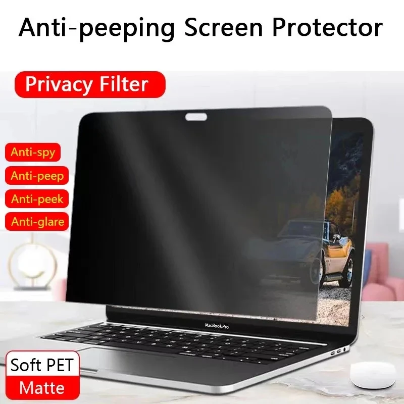 Anti-peeping Screen Protector For Macbook Air 13 13.6 15 M1 M2 Pro 14 16 2023 Anti-peek Anti-spy Anti-glare Film Privacy Filter