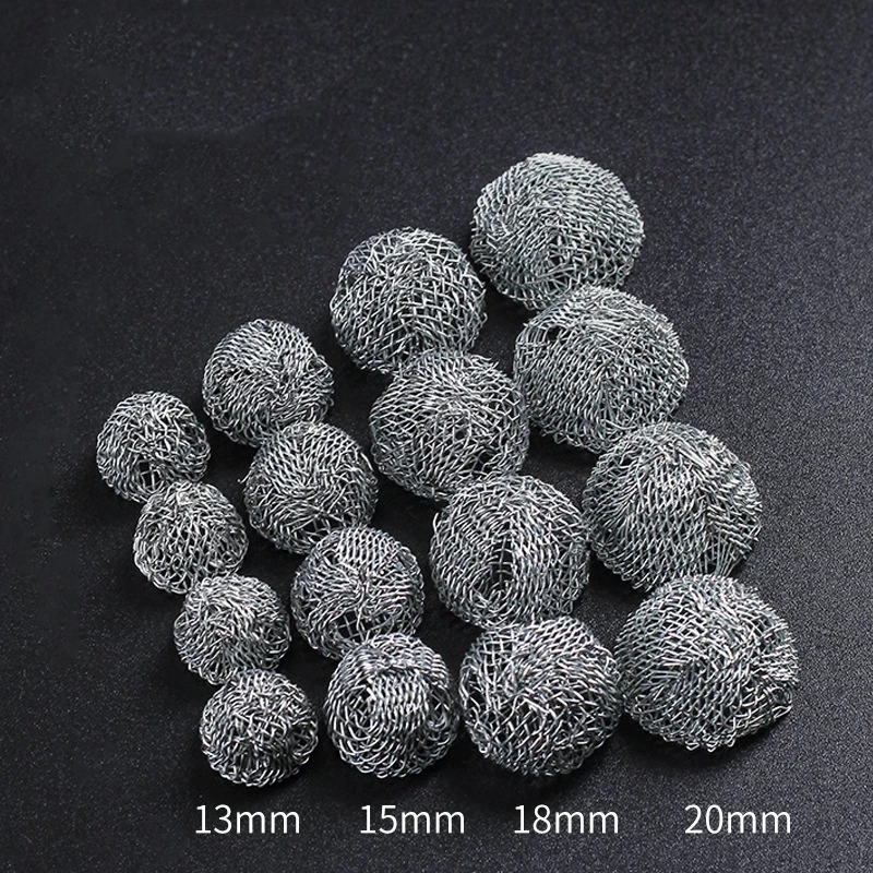 13/15/18/20mm 20pcs lot Hookah Water Pipe Tobacco silver filters Thick Multifunctional combustion-supporting smoking accessories