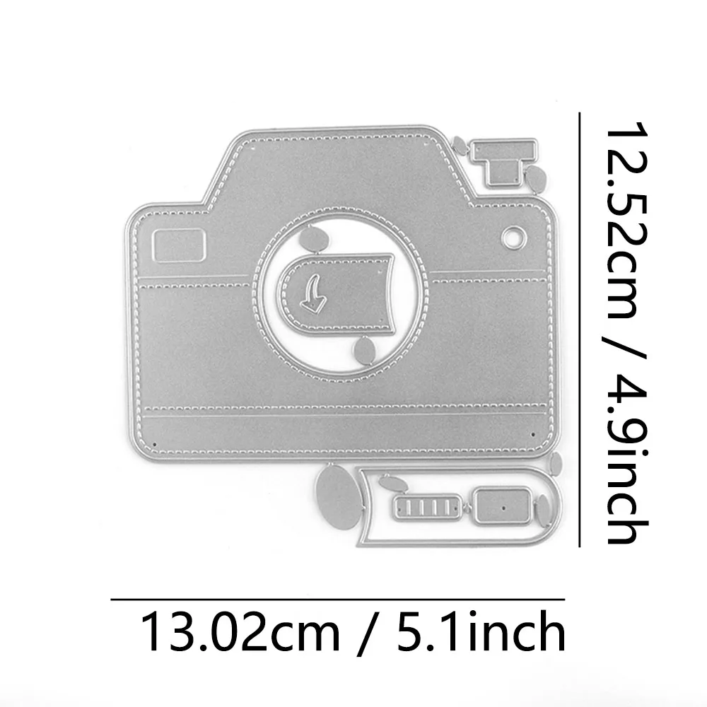 Magic Iris Camera Pull-Tab Add-On Metal Cutting Dies Embossing Diecut For DIY Card Making Scrapbooking Crafting Supplies