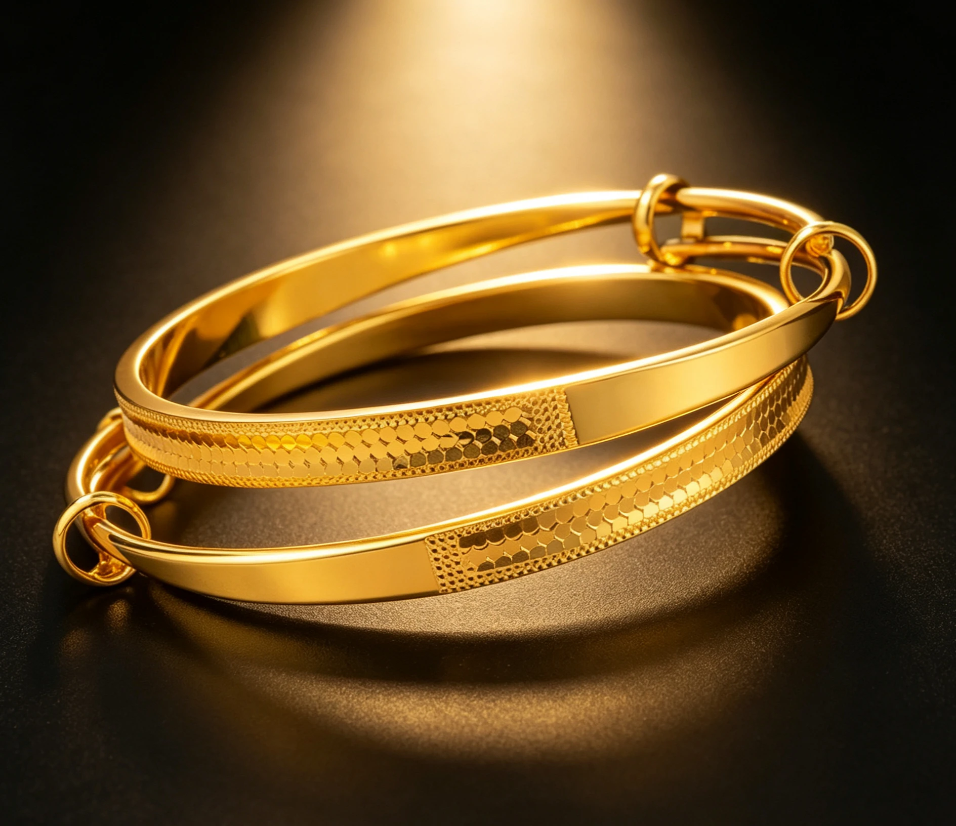 9999 Pure Gold real gold Women's Dragon Scale Bracelet Fish Scale Push-Pull Bracelet birthday gift