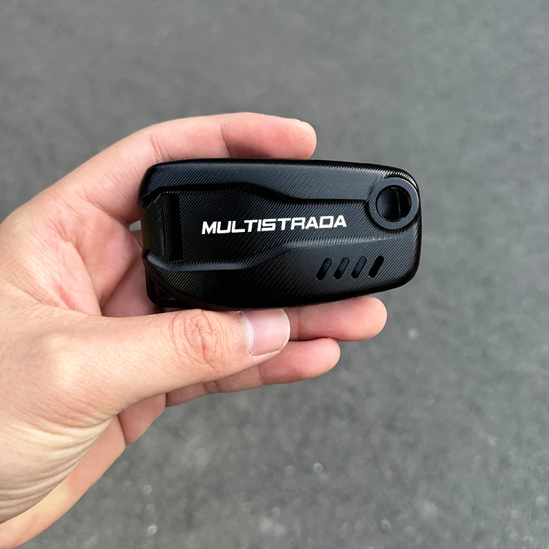 Fit For Ducati Multistrada 950 1260 S MTS 1260 950 2017- 2024 MULTISTRADA Motorcycle Key Cover Case Shell and Key Chain Keyring