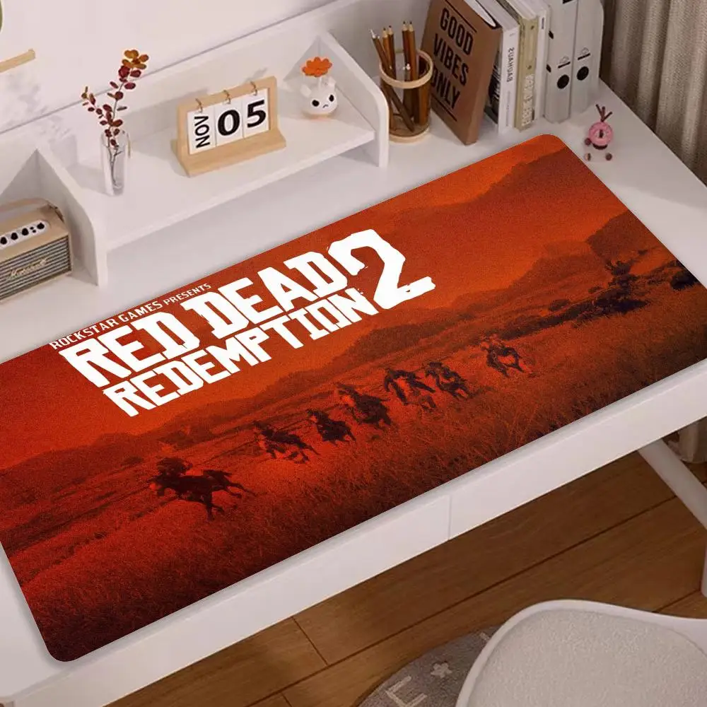 

Red Dead Redemption 2 Computer Desk Gaming Mouse Pad Gamer Mousepad Pc Cabinet Large Games Mat Office Accessories Desk Mat Xxl