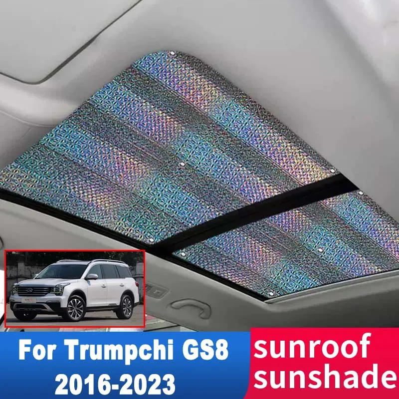 

Car Sunroof Sunshade for Trumpchi GS8 II 2023 2022 2021 2020 2019 2018 2017 2016 Roof Sunscreen Heat Insulation Sun Windscreen