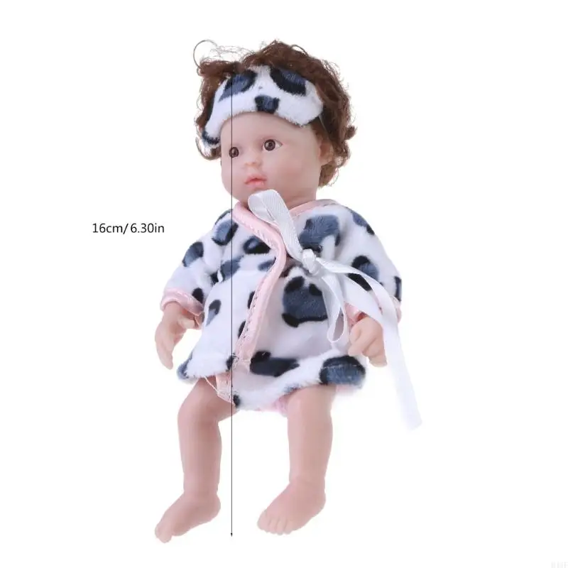 6 -calowy silikonowy odrodzony lalka silikonowa odrodzona lalka dla małych dziewczyn dla maluchów dziewczyna udawała zabawki