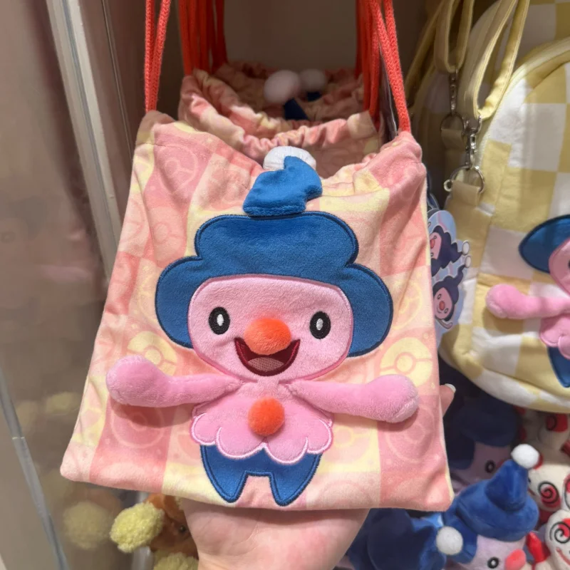 

Pokemon Genuine "Devil imitation pose series Mime Jr anime collectibles drawstring bag backpack And ballpoint pen ACG Goods Gift