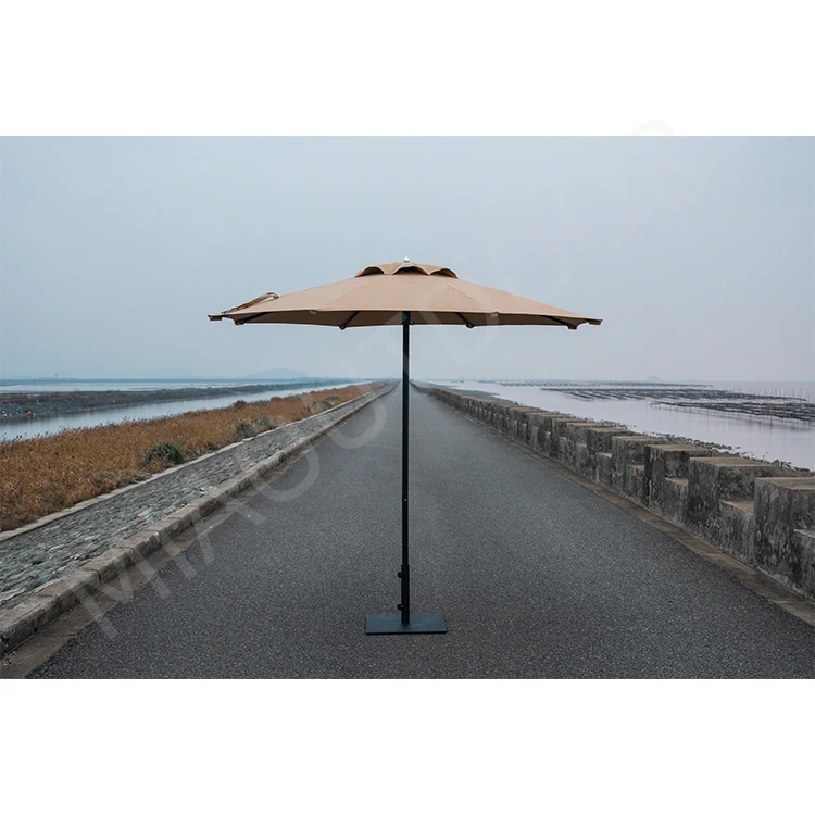 Restaurant outdoor sun garden parasol resort patio umbrella alu