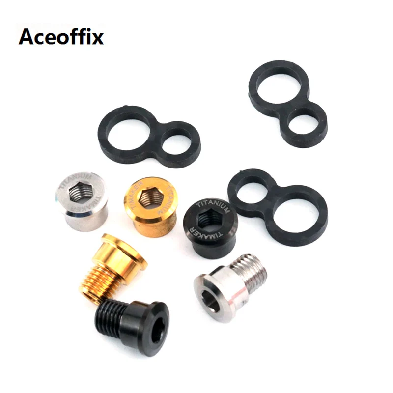 

Aceoffix Titanium + Carbon Brake Cable Housing Guide Stop for Brompton Cline Pline Rear Triangle