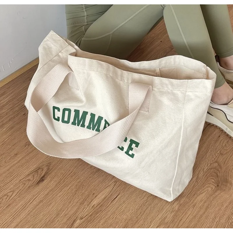 

custom Natural Extra Large Canvas Tote Bag With Logo Printing For Shopping
