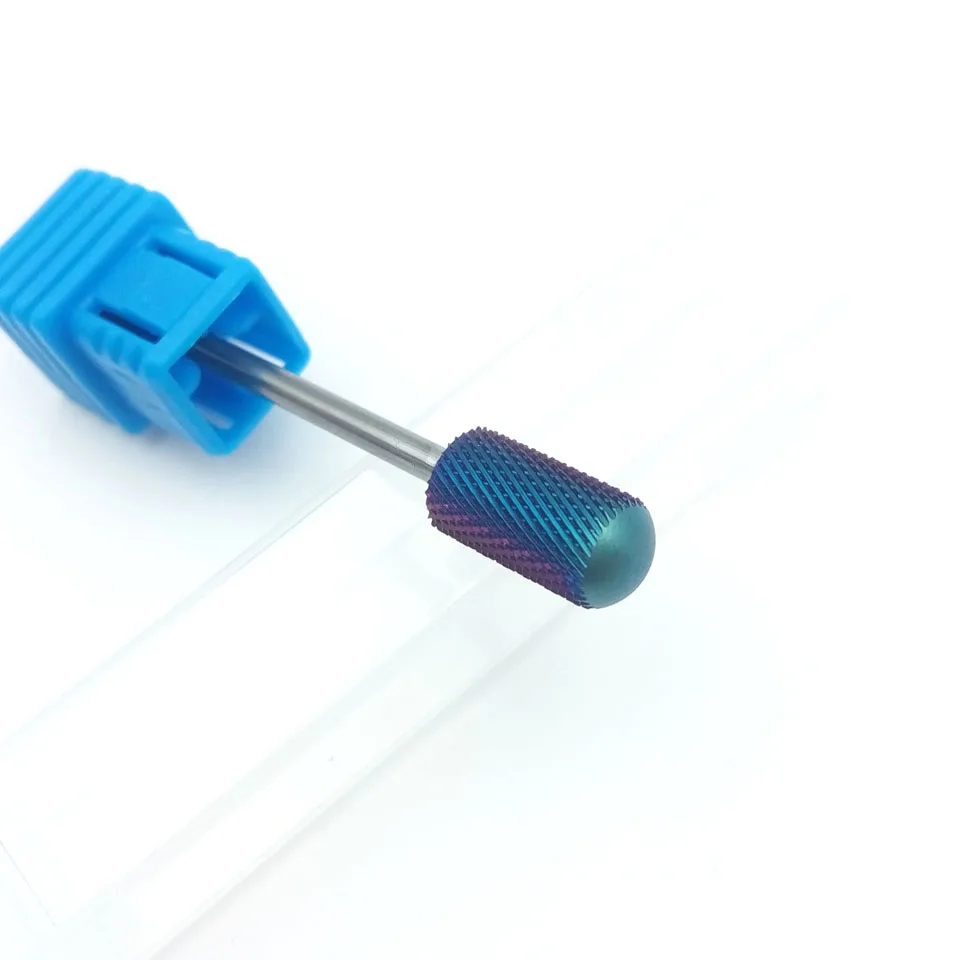 HYTOOS สีฟ้าคาร์ไบด์เจาะเล็บบิต 3/32 "เล็บ Bits เจาะอุปกรณ์เสริมเครื่องตัดเล็บเครื่องมือ