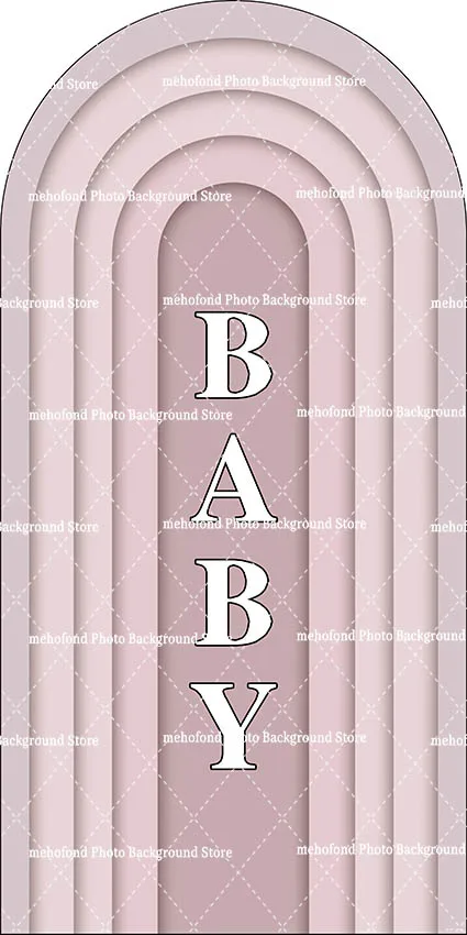 Mehofond Sfondo a righe beige marrone Festa di compleanno per neonato Sfondo per baby shower Decorazione rosa verde Sfondo Chiara su 2 lati