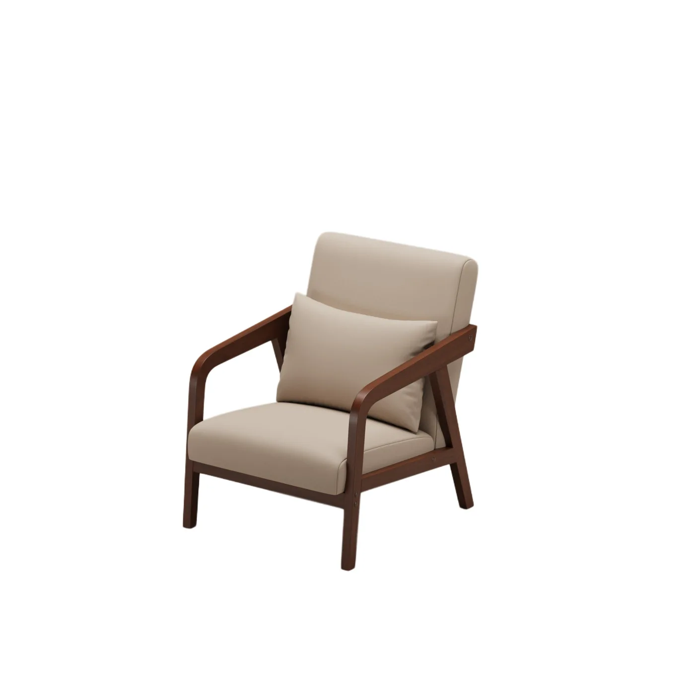 

Internet celebrity cafe solid wood table and chair combination, comfortable Japanese sofa chair, high-end pub clear bar