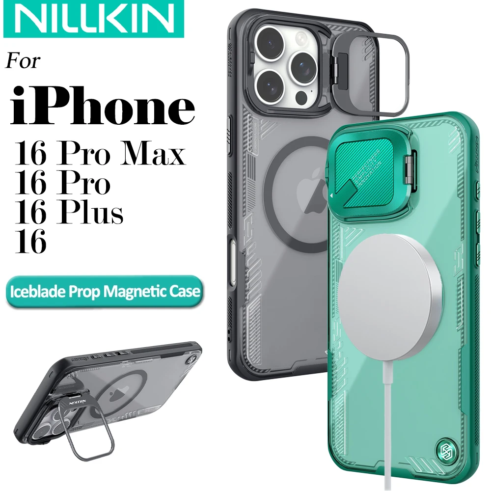 

Чехол Nillkin для iPhone 16 Pro Max 16 Plus 16 Pro Iceblade с магнитным кронштейном для телефона
