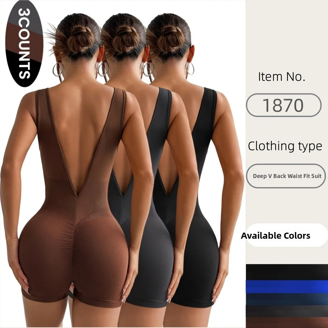 

Women's Fitn Bodysuit a ort Yoga One-Piece Sportswear Tight Body or Gymnastics orm TING 2025 Summer